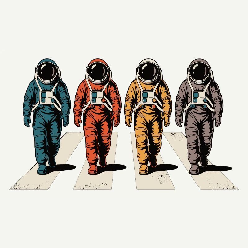 Astronaut Zebra Stripe Retro Space Astronaut