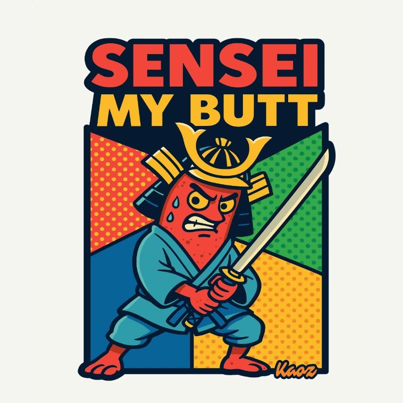 Sensei My Butt Samurai Cartoon