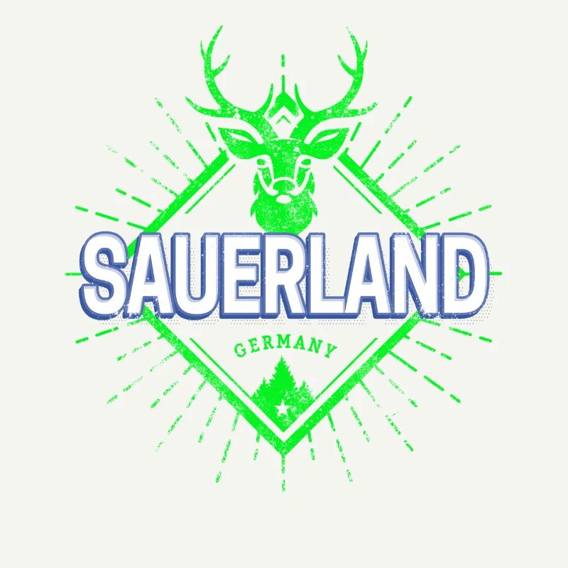 Sauerland Deutschland Retro Hirsch Souvenir