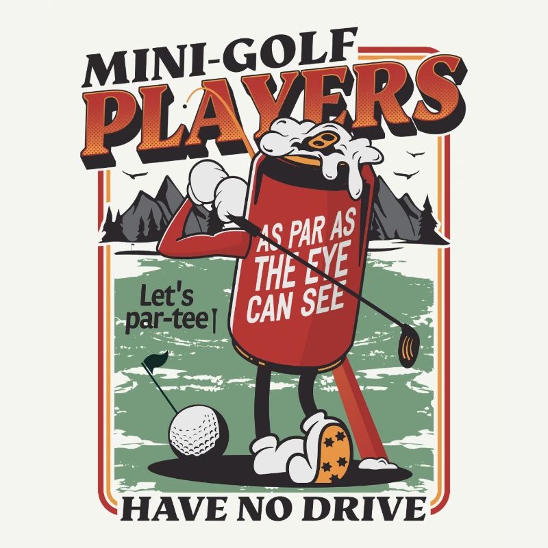 Un design de golfeur amusant pour les golfeurs