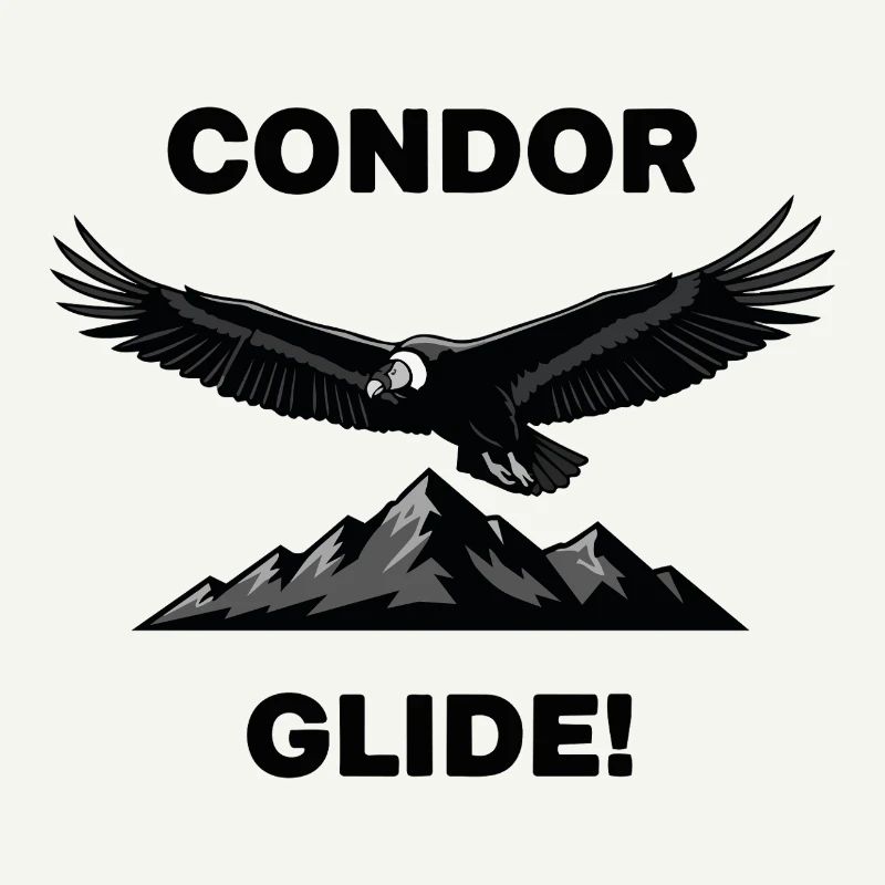 Condor des Andes Vol Glide Condor Noir
