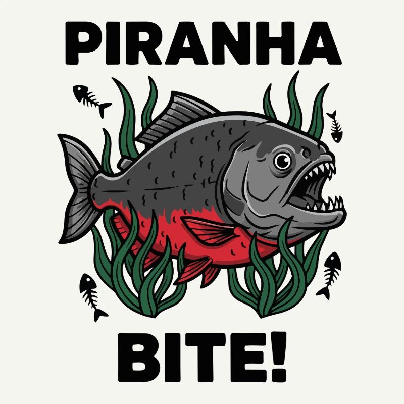Piranha Rouge Morsure Bite Fish