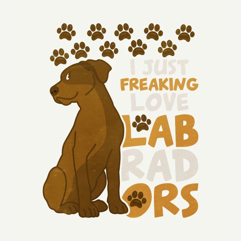 Citation drôle de chien de J’adore les labradors