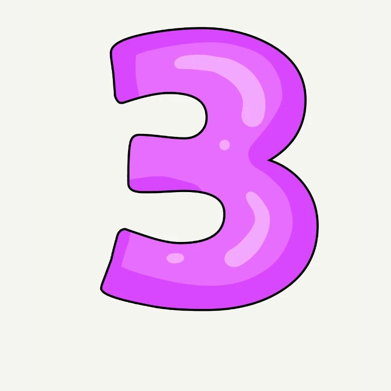 3 purple