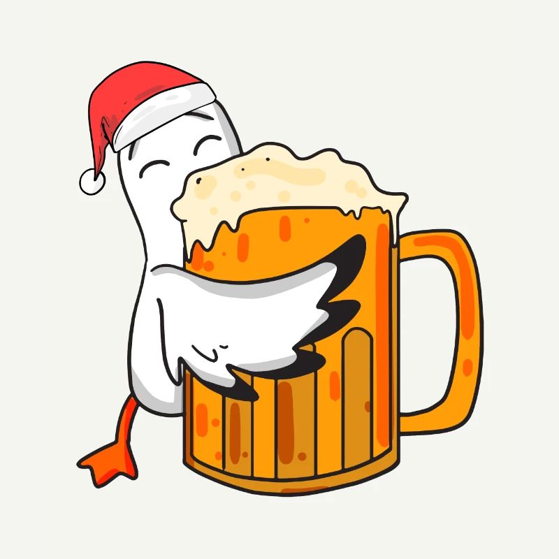 Möwe Bier Weihnachten