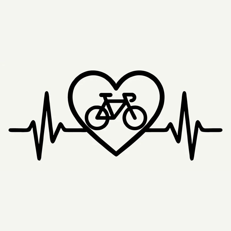 Herz Radfahren – Leidenschaft Fahrrad