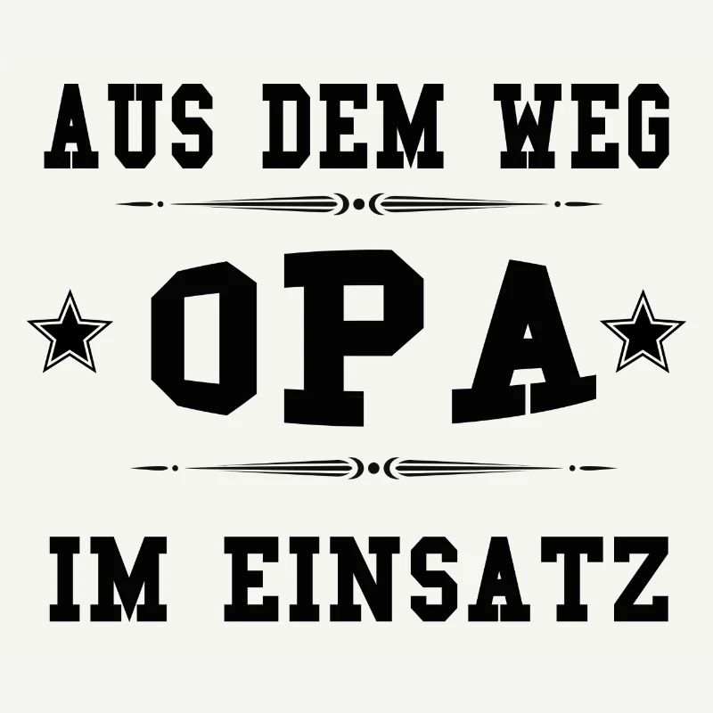Opa im Einsatz