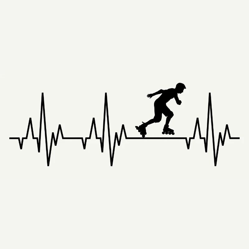 Battements de coeur ECG Inline Rollerblades roller