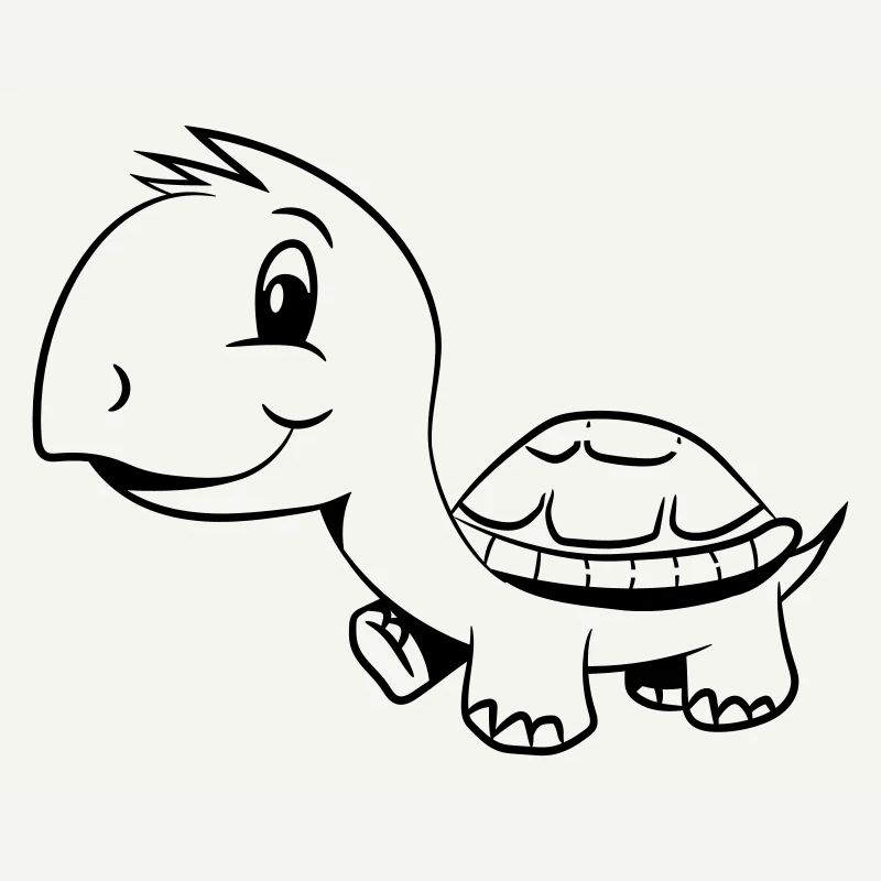 tortue drôle douce