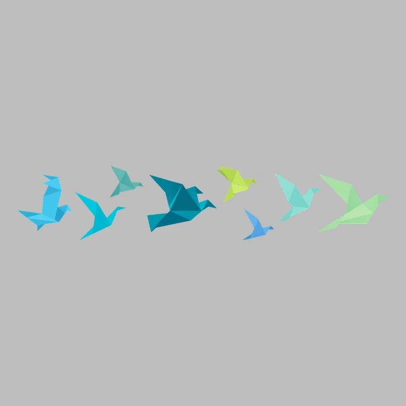Migration des oiseaux origami