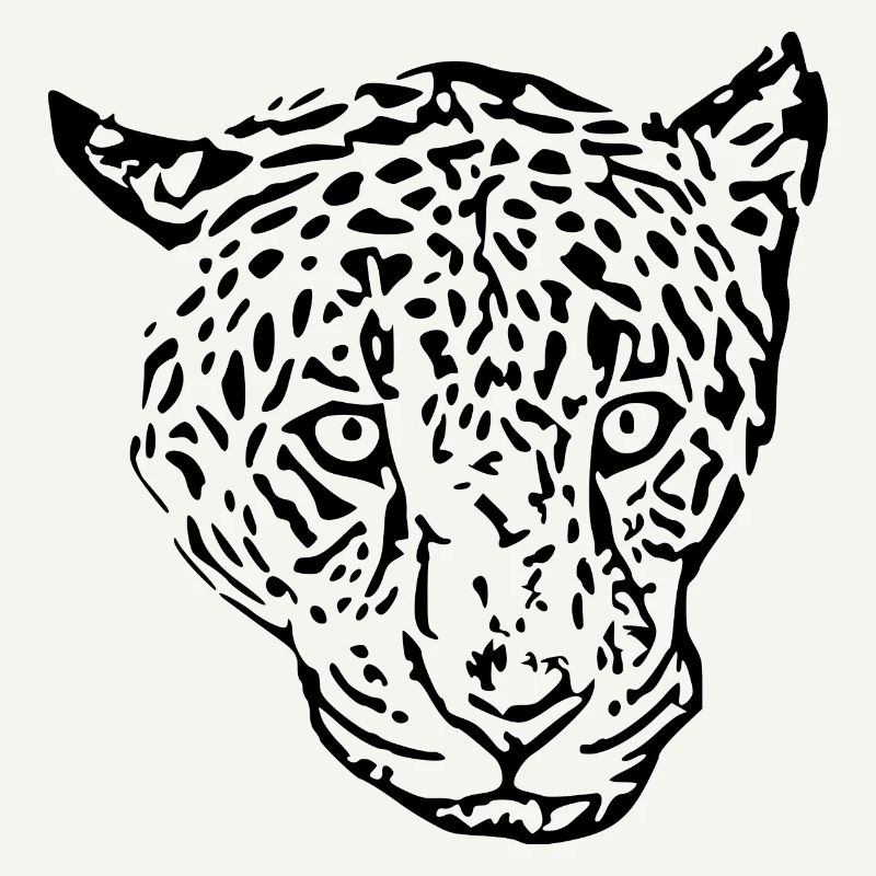 leopard schwarz