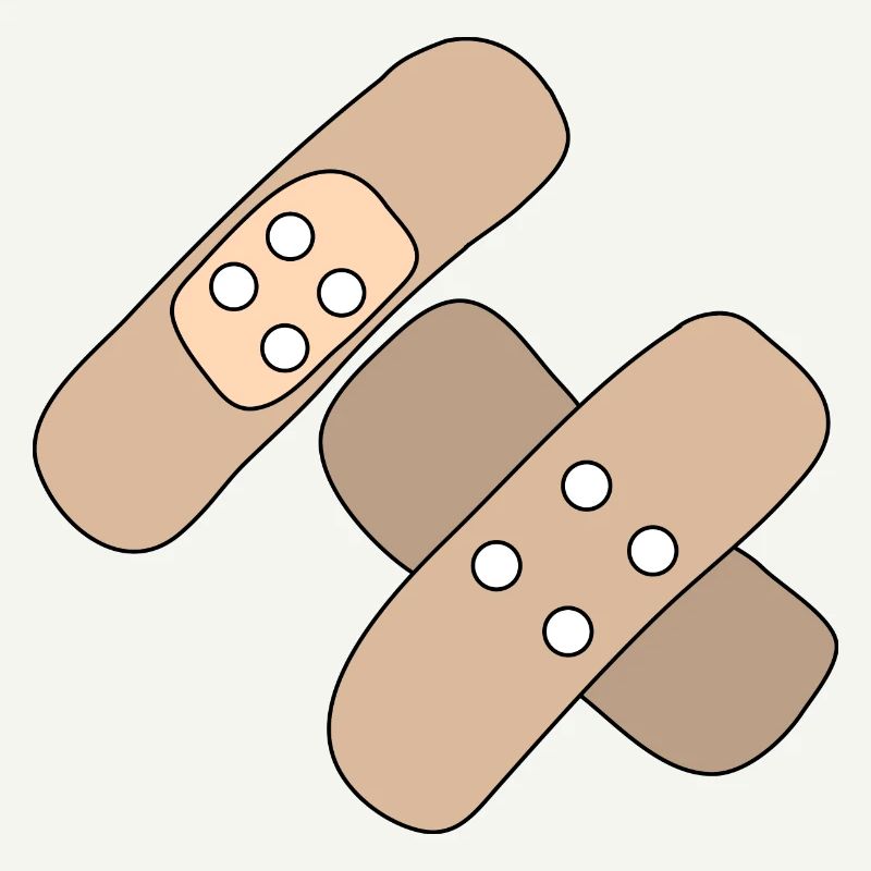 Patch, blessure, blessure, guérison, idée cadeau
