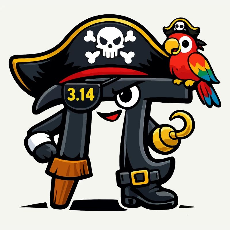 Pi Guesses Math Pi Day Pirate Design