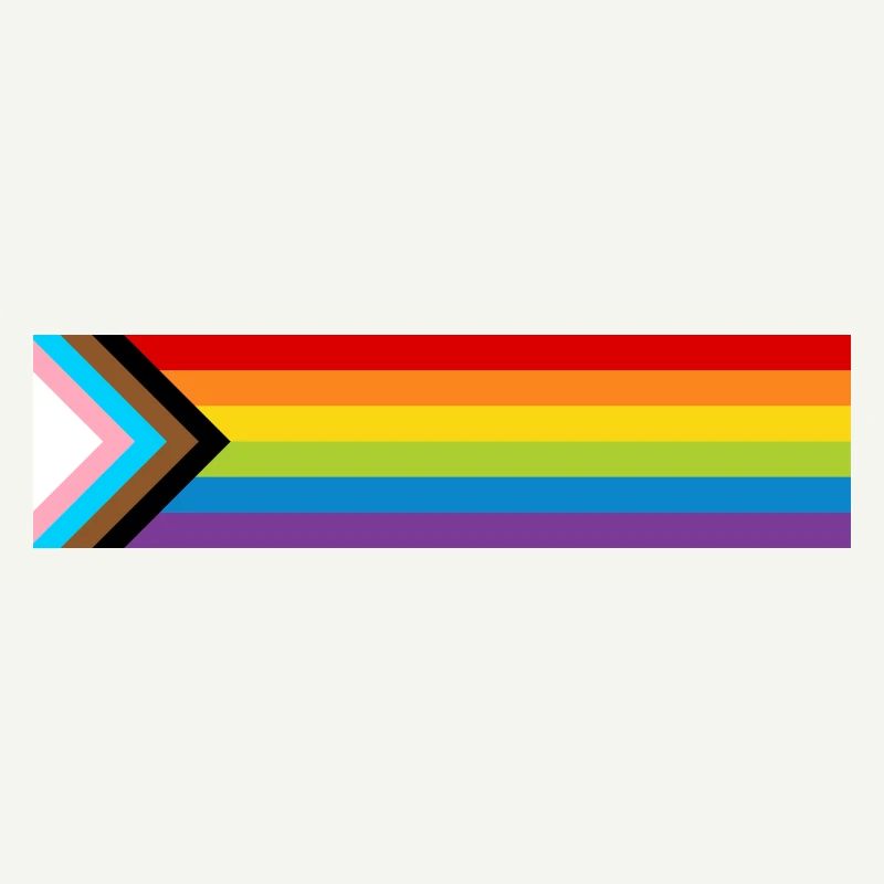 Drapeau de la fierté LGBTQ + Nouveau drapeau de progrès arc-en-ciel