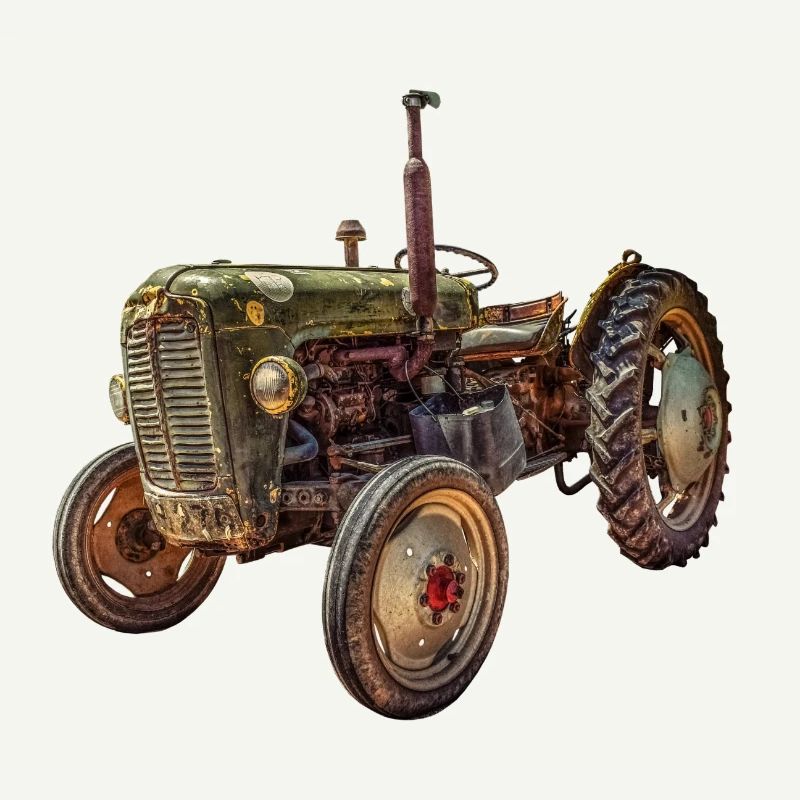 grüner Traktor Oldtimer