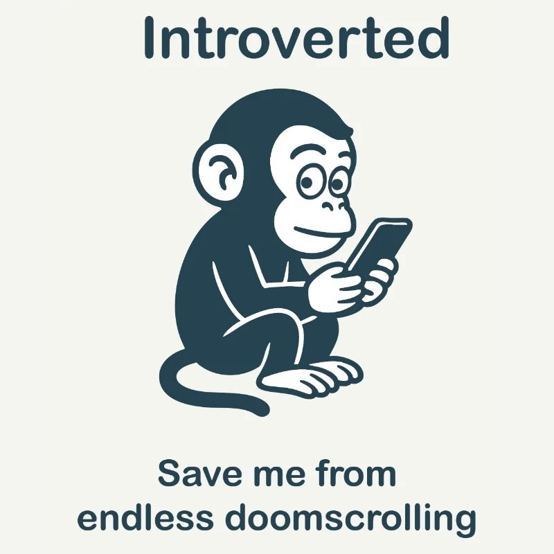 Introverti - Défilement doomscrolling sans fin