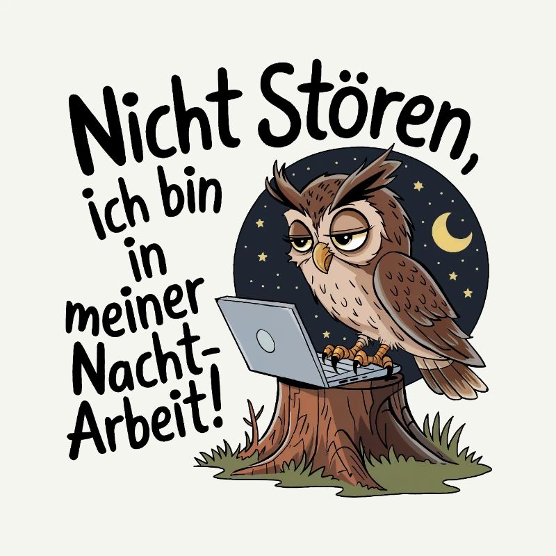 Eule auf Nachtschicht – Kaffee first!