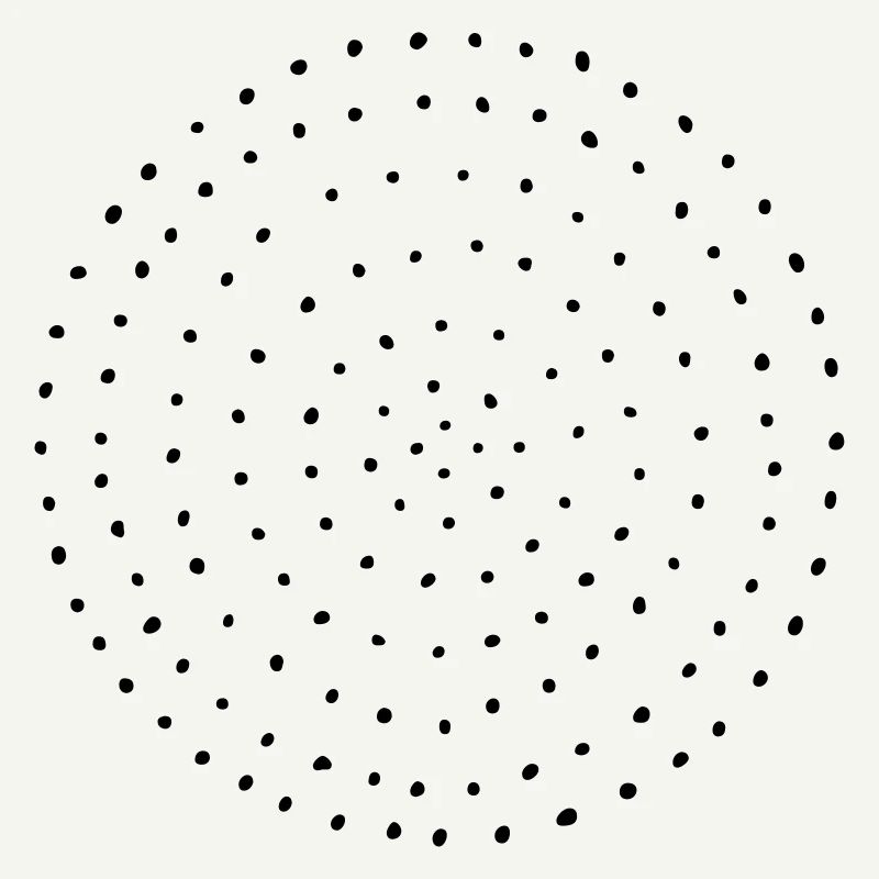 Cercle points pois cadeau modèle
