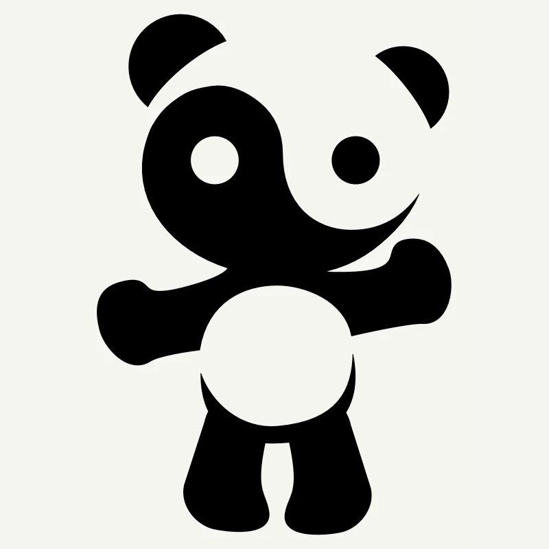 panda teddy yinyang