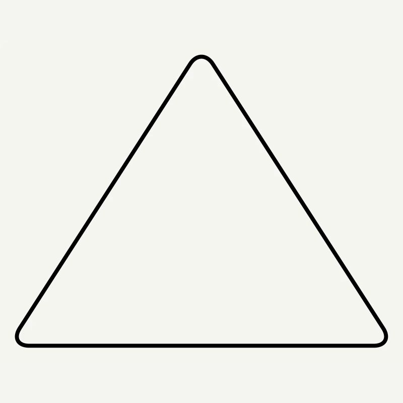Triangle with rounded corners