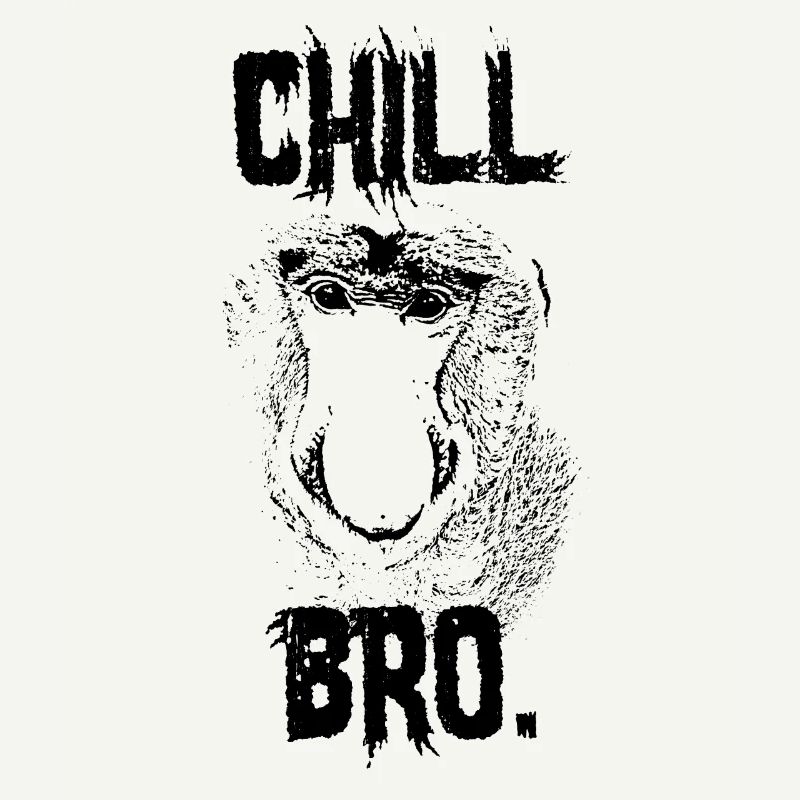 Chill Bro Nasenaffe Geschenk