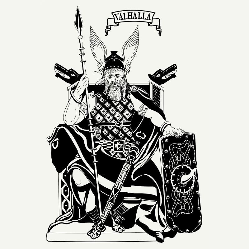 Odin sur le trône noir