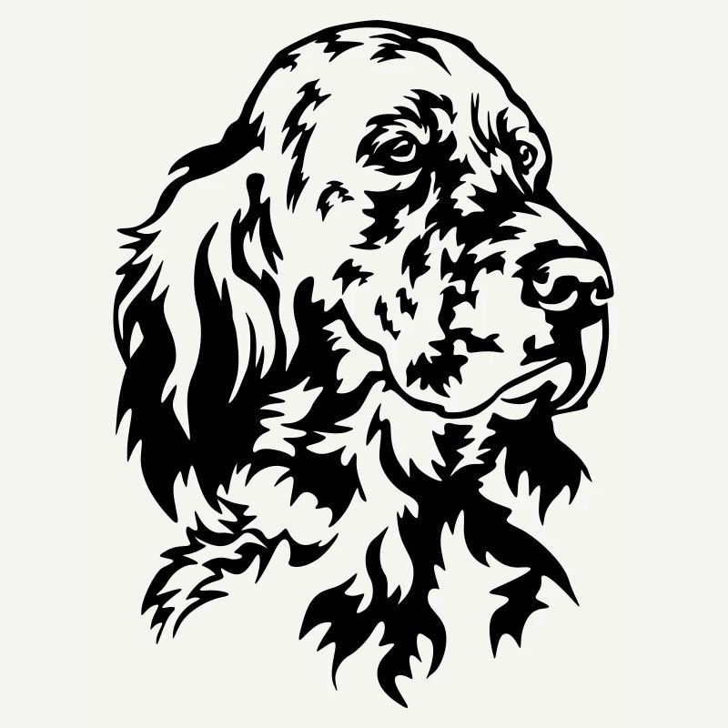 English Setter Head