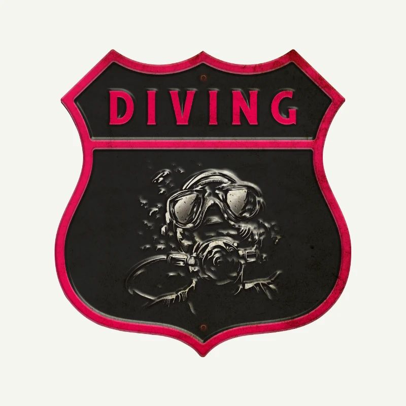 diver crest design