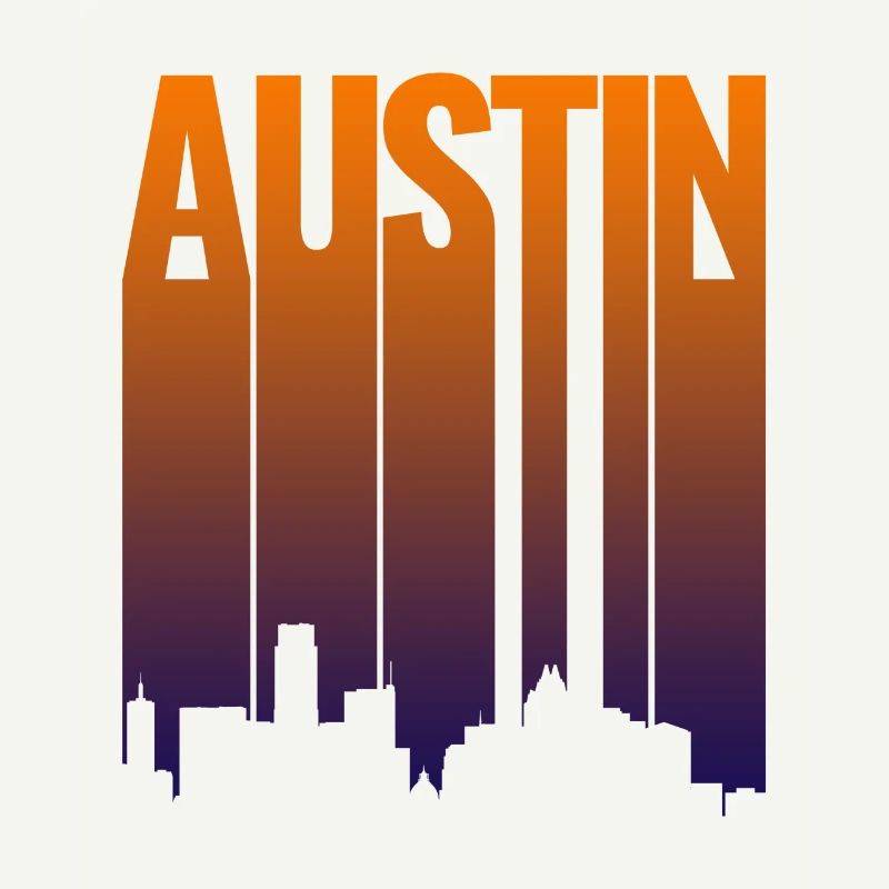 Austin Skyline Gradient