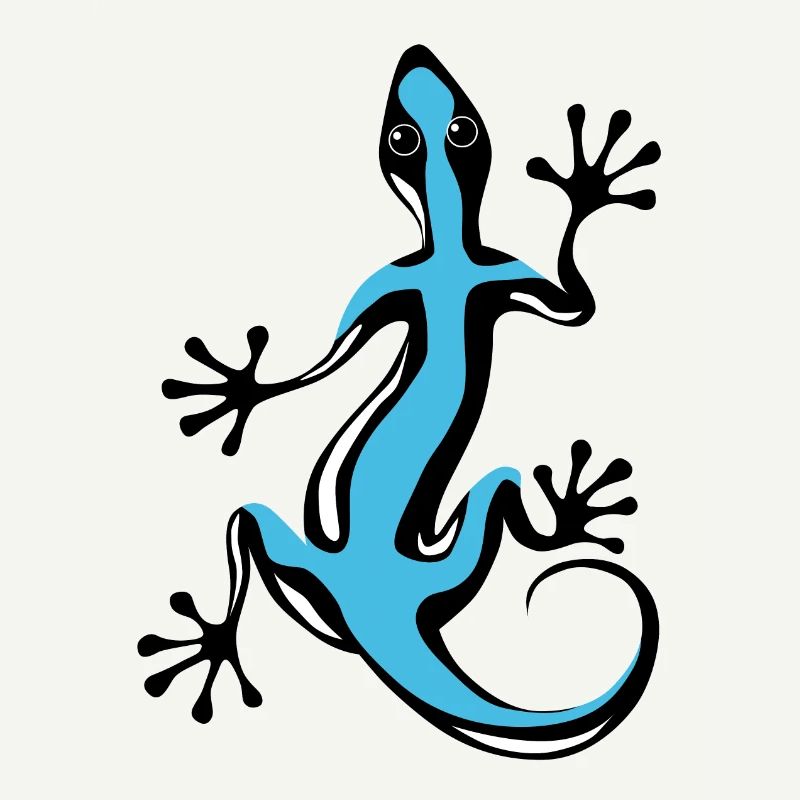 Blauer Gecko
