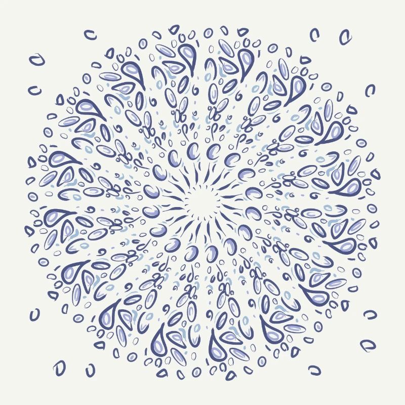 Azure Mandala Bloom