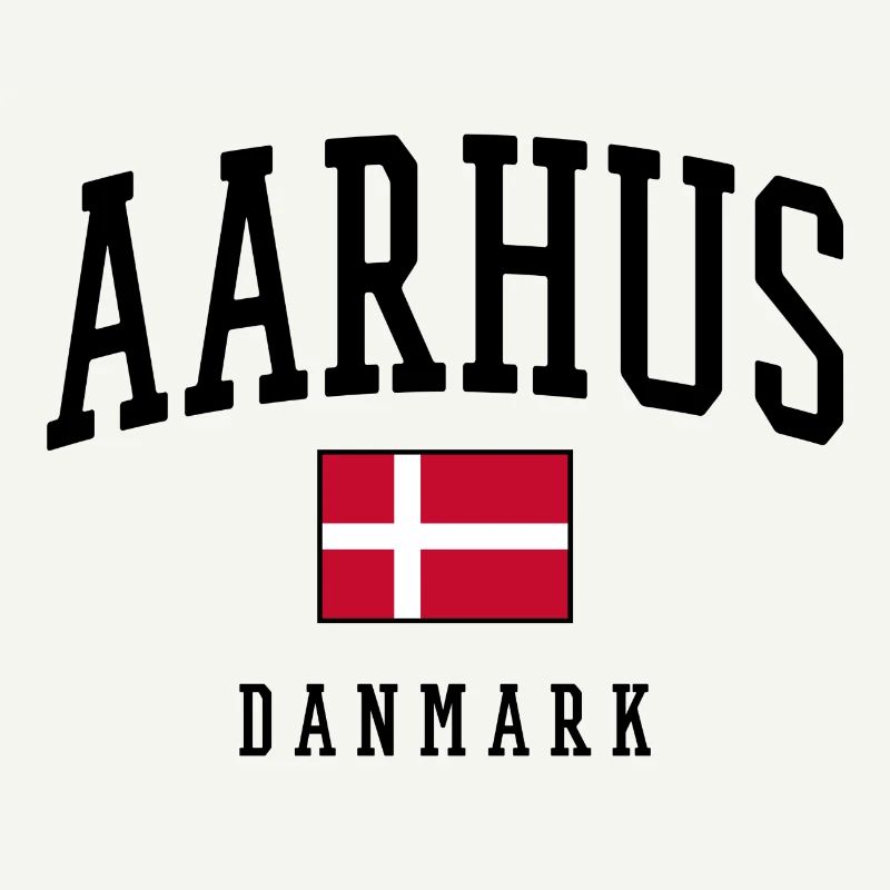 AARHUS DANMARK – Conception du drapeau du Danemark