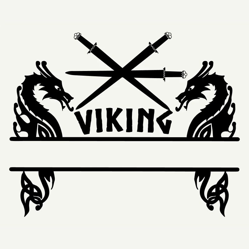 Viking Trois épées Deux dragons Viking