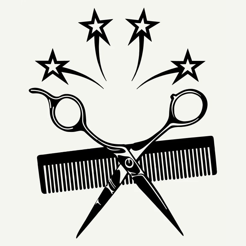 Sternschere Kamm Friseur
