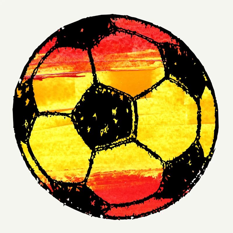 Fußball Spanien - rot gelb rot