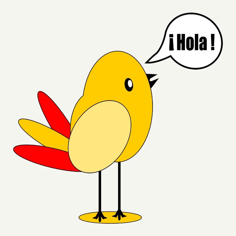 SPANIEN LÄNDERFAHNE SPANISCH VOGEL