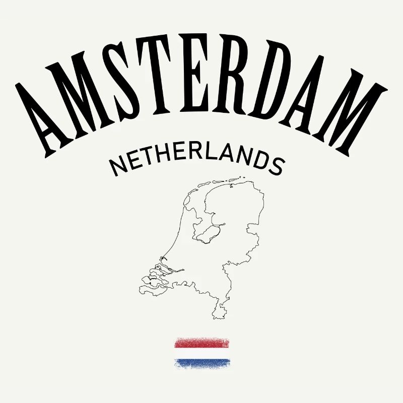 Drapeau des Pays-Bas Emblème minimal