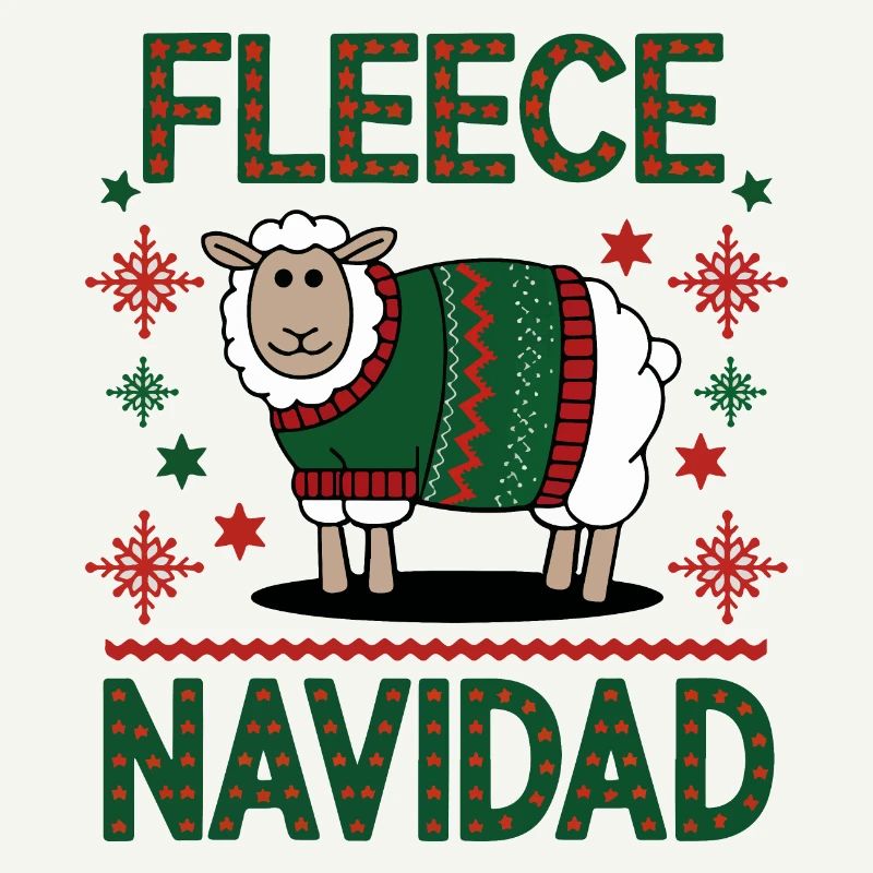 Festliches Schaf Weihnachten Pullover Design