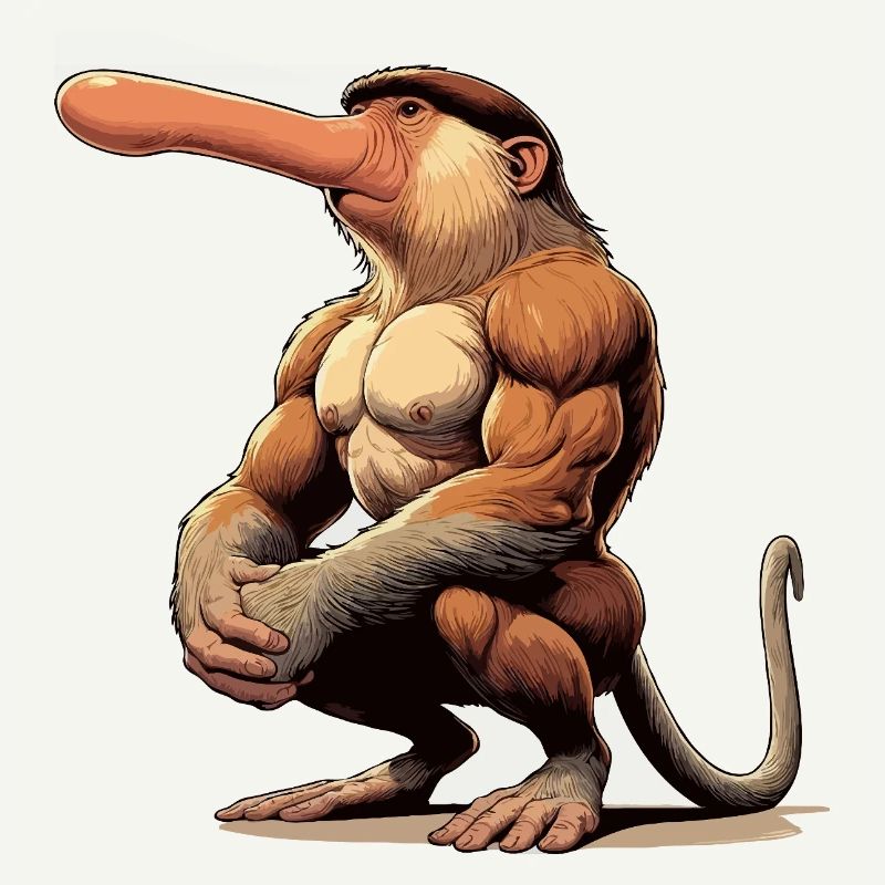 Proboscis monkey tough