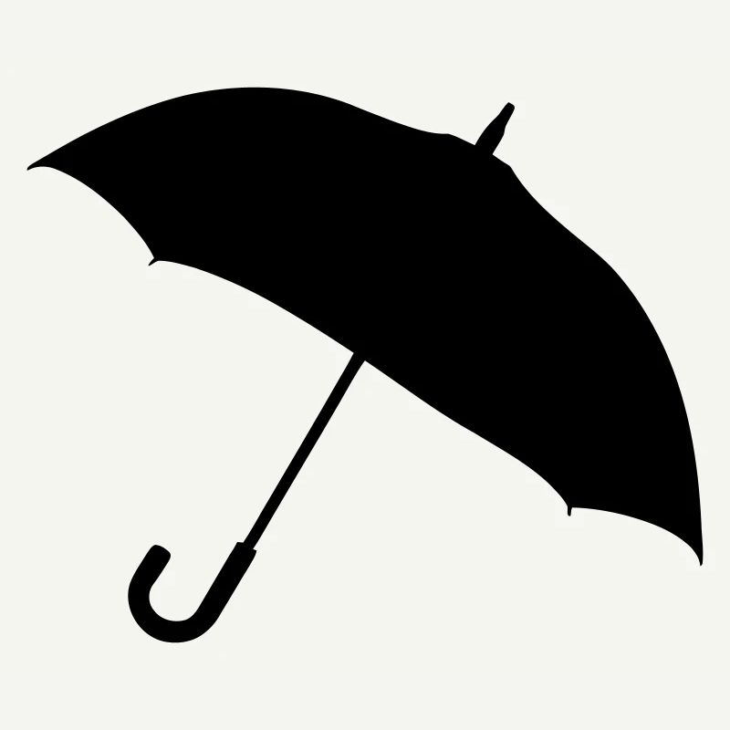 Silhouette de parapluie classique