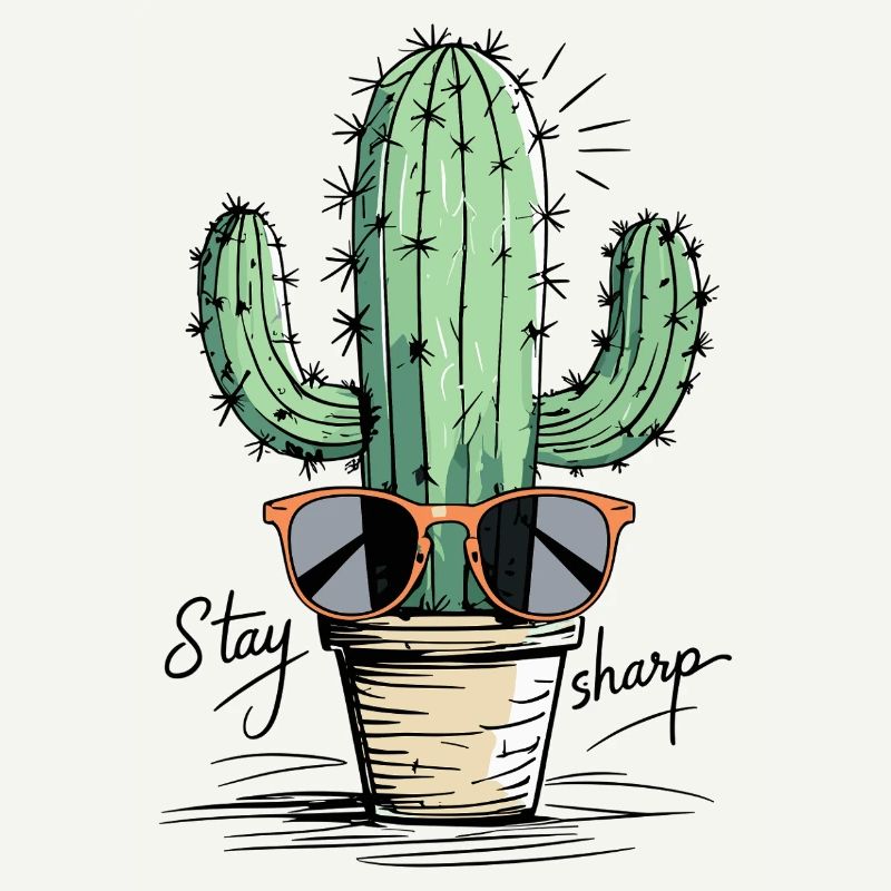 Conception de lunettes de soleil Cactus