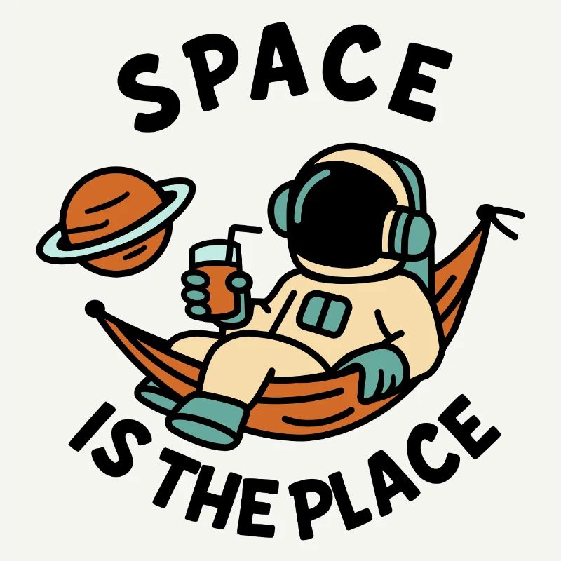 Explorer de l’espace astronaute design relaxant