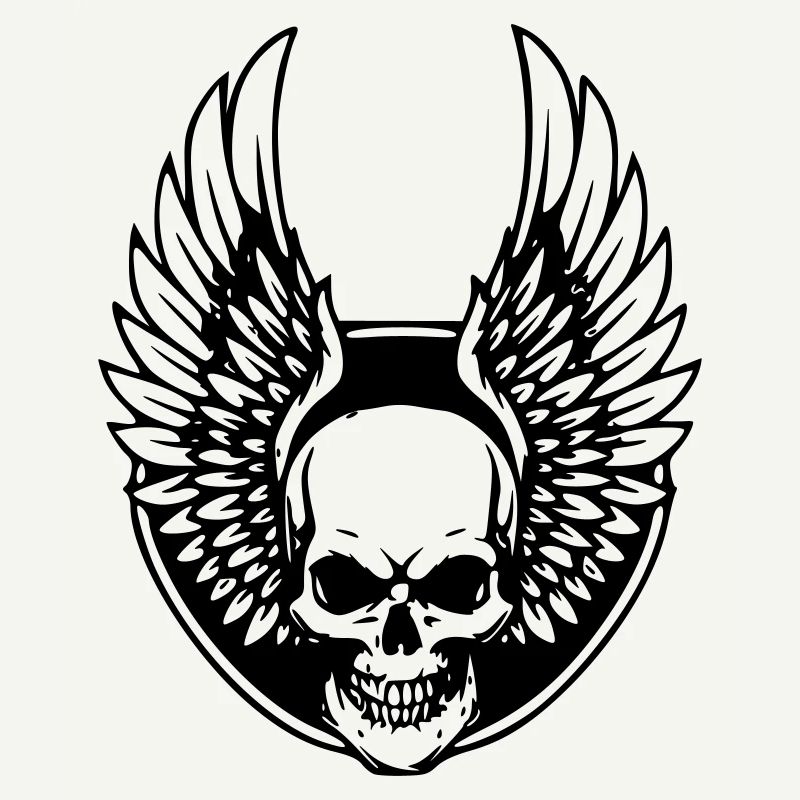 Griffe de mort avec ailes d’ange