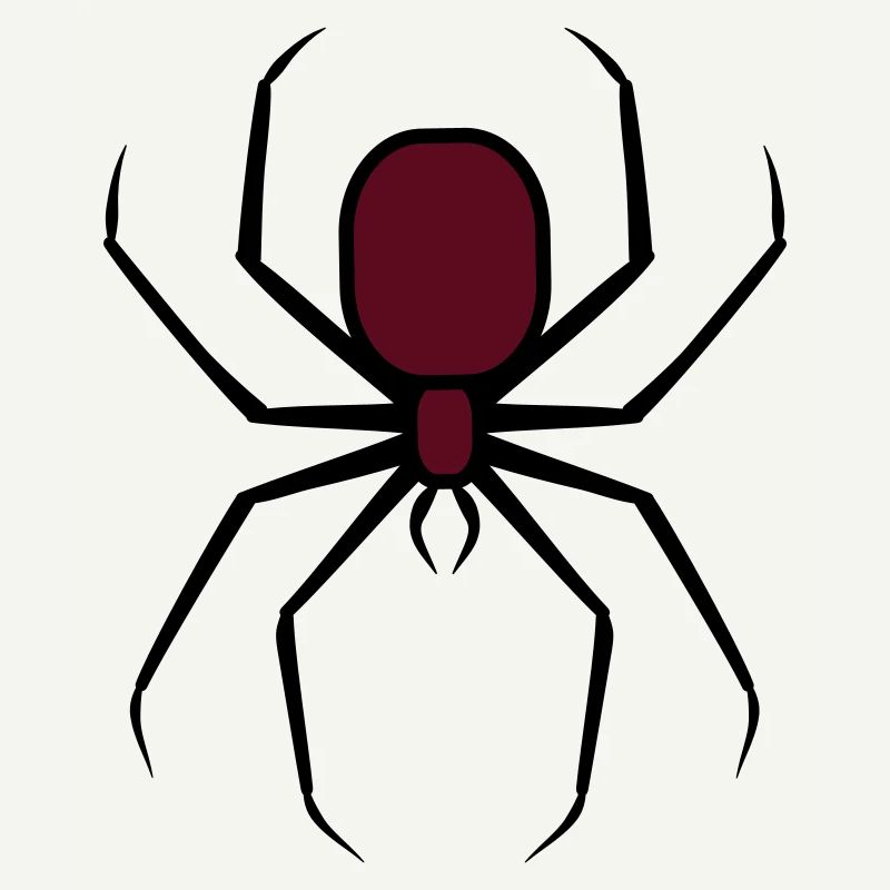 Gruselige Halloween Unheimliche Goth-Spinne 3