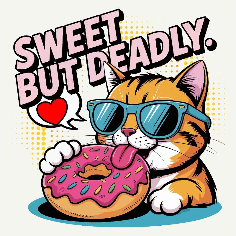 Conception de beignets pour chat doux mais mortel