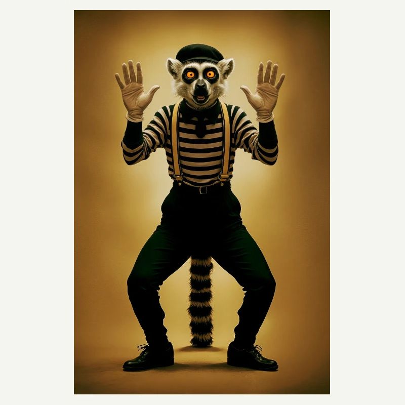 Lemur Humanoid Pantomime