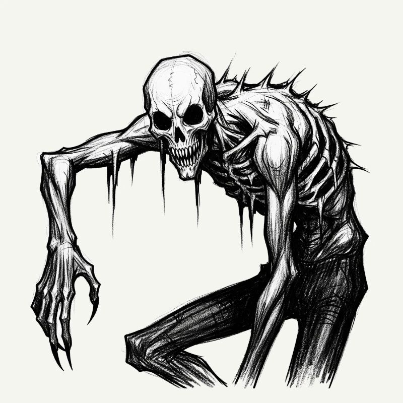 Nightmare Spooky Skeleton Masquerade