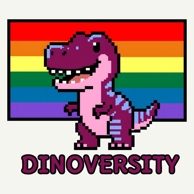 DinoVERSITY - Pixel Art Dinosaur Pride ! 🌈🦖