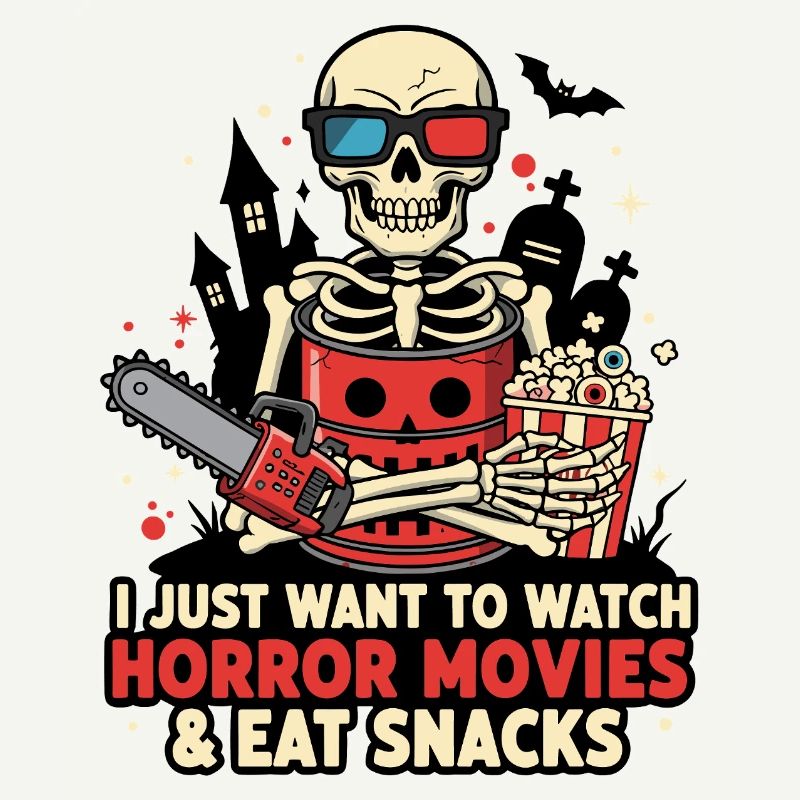 Skeleton Popcorn Horror Snack