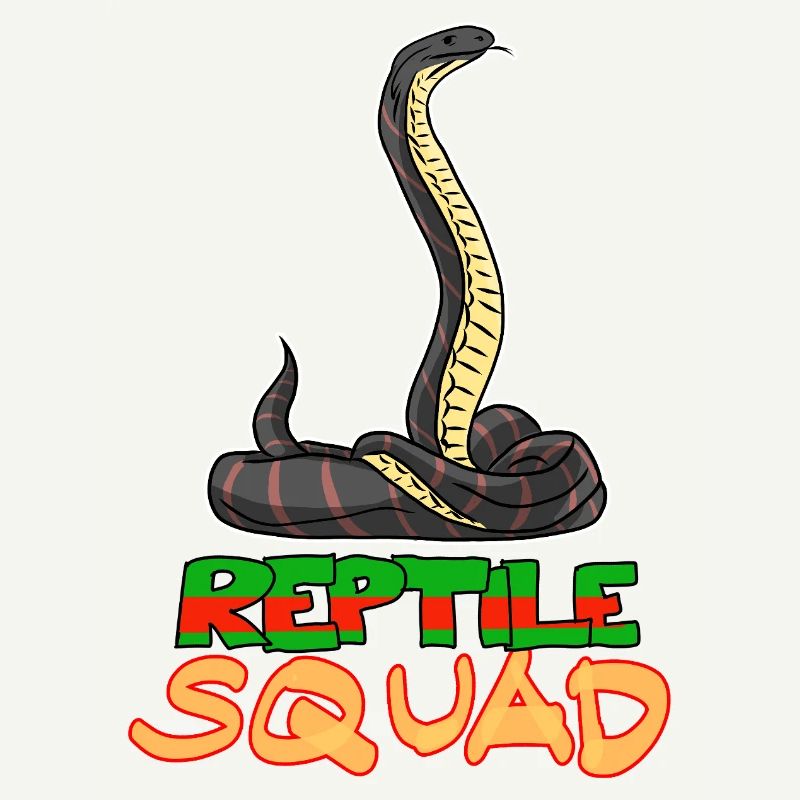 Graphique du serpent cool de l’escouade reptile